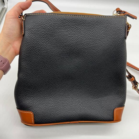 Dooney & Bourke Pebble Leather Crossbody Handbags Black - Picture 7 of 15